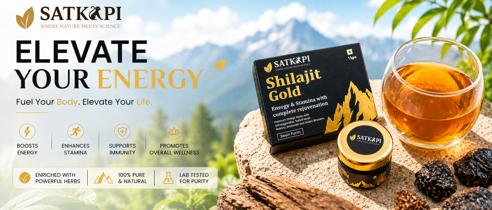 SATKAPI Shilajit Gold - Elevate Your Energy