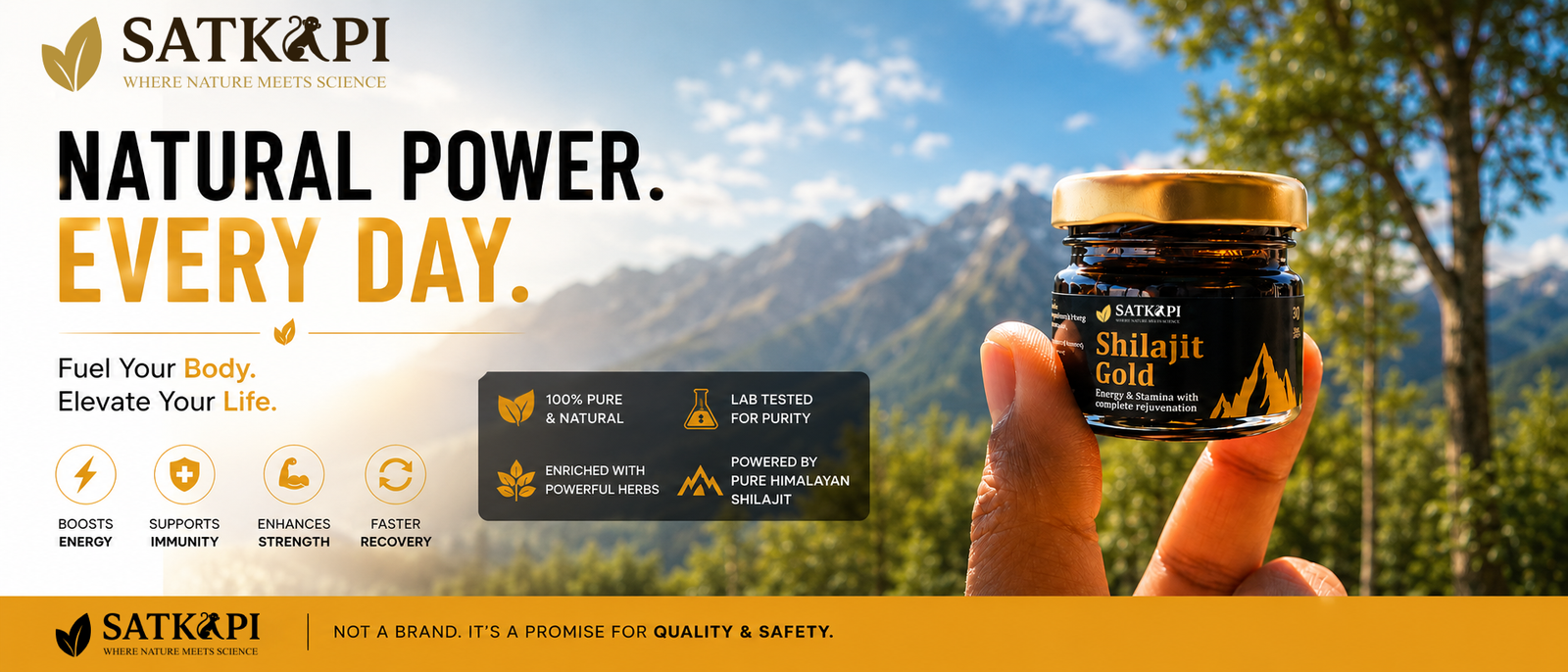 SATKAPI Shilajit Gold - Natural Power Every Day